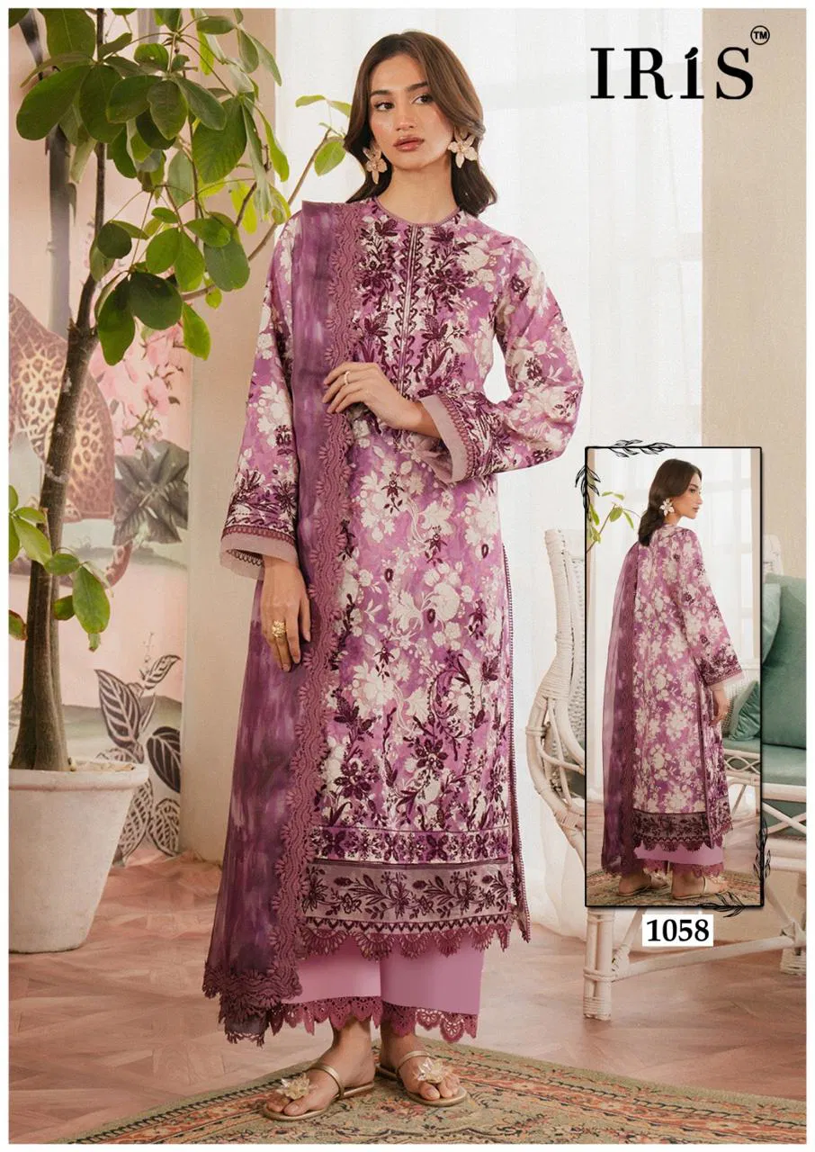 Afsanah Vol 6 By Iris Cotton Printed Pakistani Dress Material Orders In India